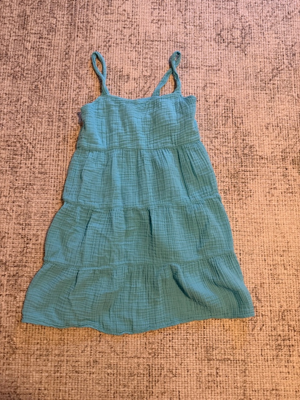 Teal Spaghetti-Strap Mini Dress